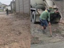 Jalan RW 03 Pakualam Tangsel Rusak Karena Pihak Pengembang